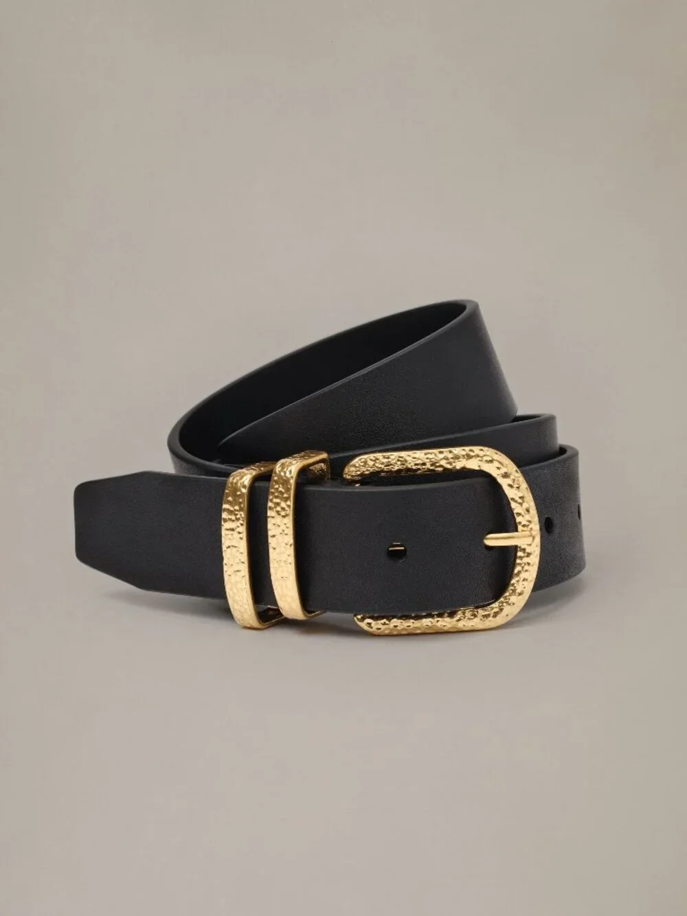 J McLaughlin Kendall Leather Belt - Black NEW